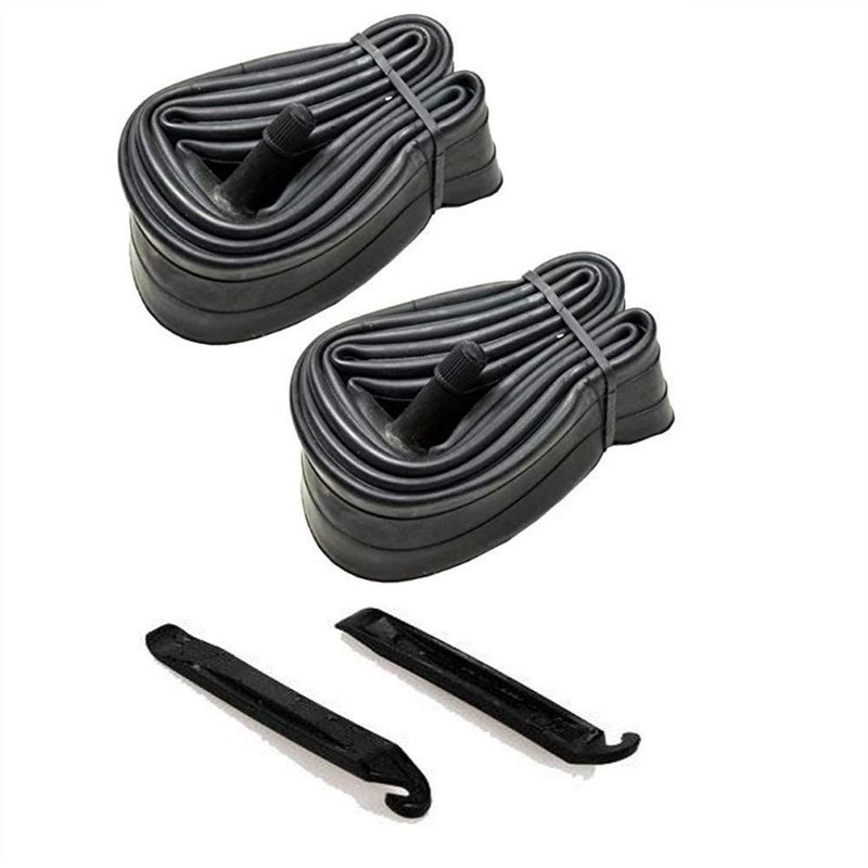 CSK SCK 2 Pack 26 Inch Bike Tubes Plus 2 Tire Levers, 26x1.75/1.95/2.10/2.125 Schrader Valve MTB Bike Inner Tubes - Image 1